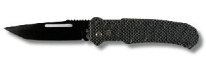  8" Automatic Knife Clip Point Serrated Switchblade